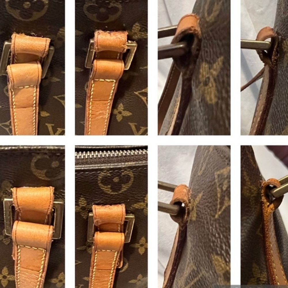 💥 Louis Vuitton Monogram Cabas Mezzo Tote Shoulder Bag Purse Pre-owned - Picture 7 of 16
